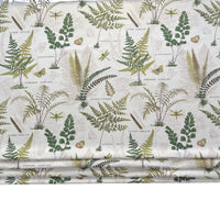 Thumbnail for Traditional English Roman Blinds / Botanical Pattern - Botany Fern Maidenhair / Custom - Made to Measure / Home Decor