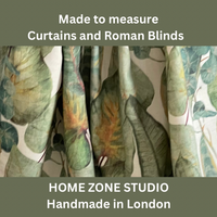 Thumbnail for Green Leaves Botanical Roman Blinds / Pattern Tropical Oasis - Houseplants / Custom - Made to Measure / Home Decor