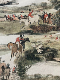 Thumbnail for English Fox Hunting Printed Cotton Fabric By Meter Horses