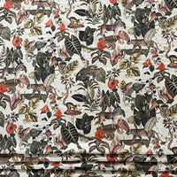 Thumbnail for Jungle Kingdom Pair of Curtains with Animal and Botanical design / Custom - Made to Measure - Bespoke Home Decor