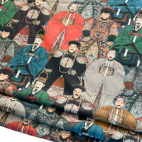 Thumbnail for Organic Cotton Fabric – Asian Emperor Print, Traditional Chinese Imperial Attire Design for Home Decor and Sewing Projects