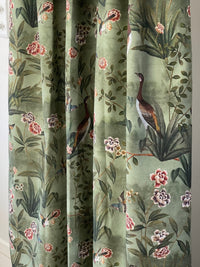 Thumbnail for Vintage-Style Goose Botanical Cotton Curtains - Custom Made to Measure