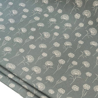 Thumbnail for Elegant Dandelion Fabric - Premium Linenlook in Soft Green, Botanical Pattern for Upholstery, Drapery & Crafts