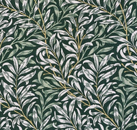 Thumbnail for Green Sewing Material By Yards Meter's Linen Look Botanical Printed Cotton Fabric by Meter Leaves Print Textile