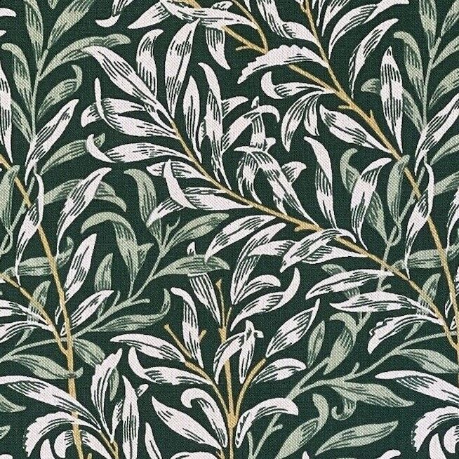 Green Sewing Material By Yards Meter's Linen Look Botanical Printed Cotton Fabric by Meter Leaves Print Textile
