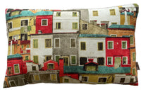 Thumbnail for Positano Italian Village Houses Mediterranean Printed Cotton Cushion Cover Modern Pillow Case