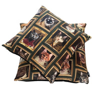 Thumbnail for Baroque Royal Cats Cushion Cover Quirky Eclectic Home Décor