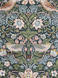Thumbnail for Custom William Morris Roman Blinds / Blue and Green Cotton with Strawberry Thief Pattern - Made to Measure for Home Decor