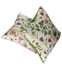 Thumbnail for Thistle and Clover Cushion Cover - Scottish Inspired Floral Botanical Cotton Linen Look Home Decor