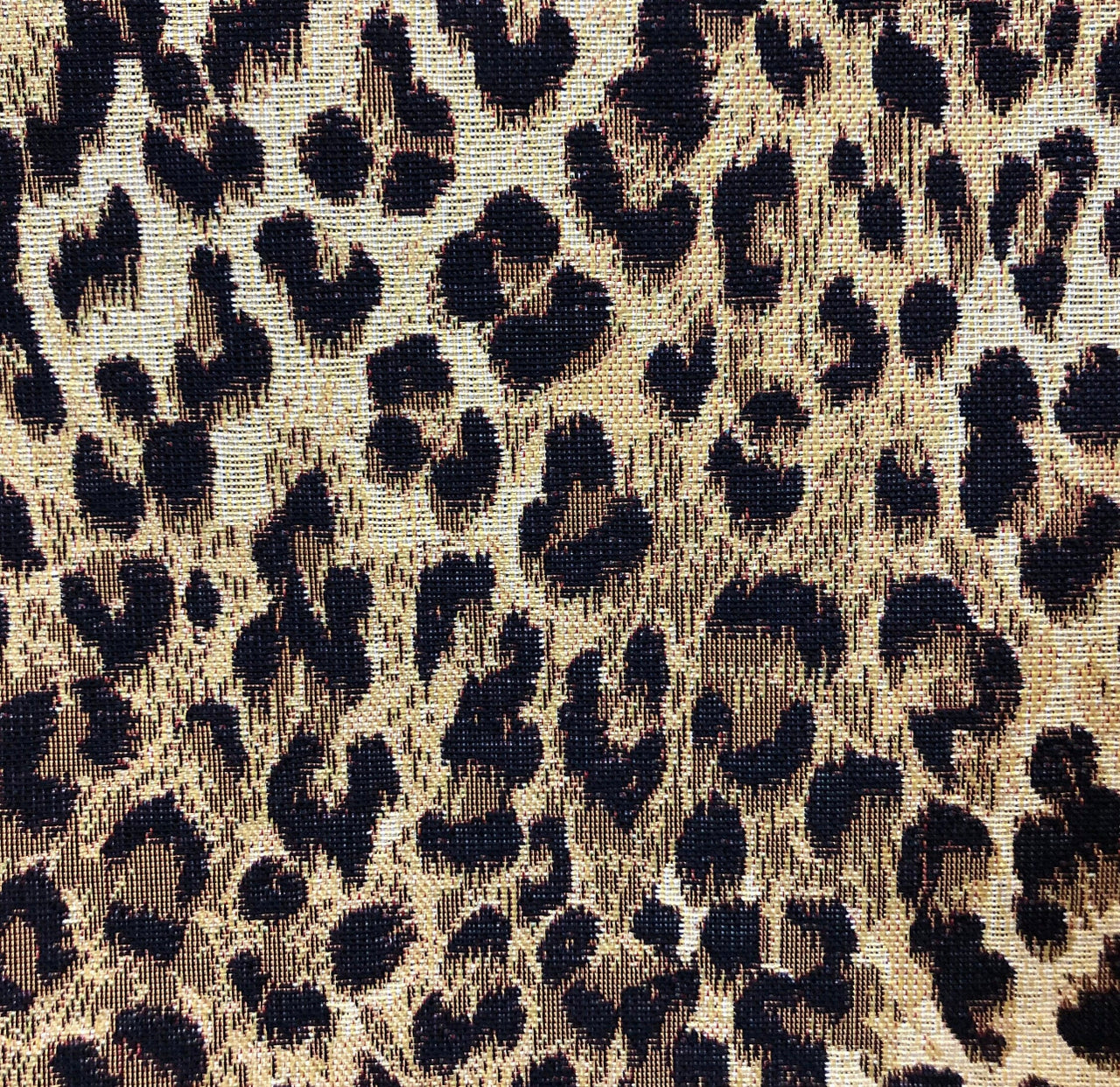 Leopard Skin Woven Fabric by the Meter Safari Anima Inspired