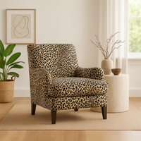 Thumbnail for Brown and tan leopard fabric used for upholstery