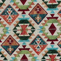 Thumbnail for Heavyweight kilim fabric with geometric motifs