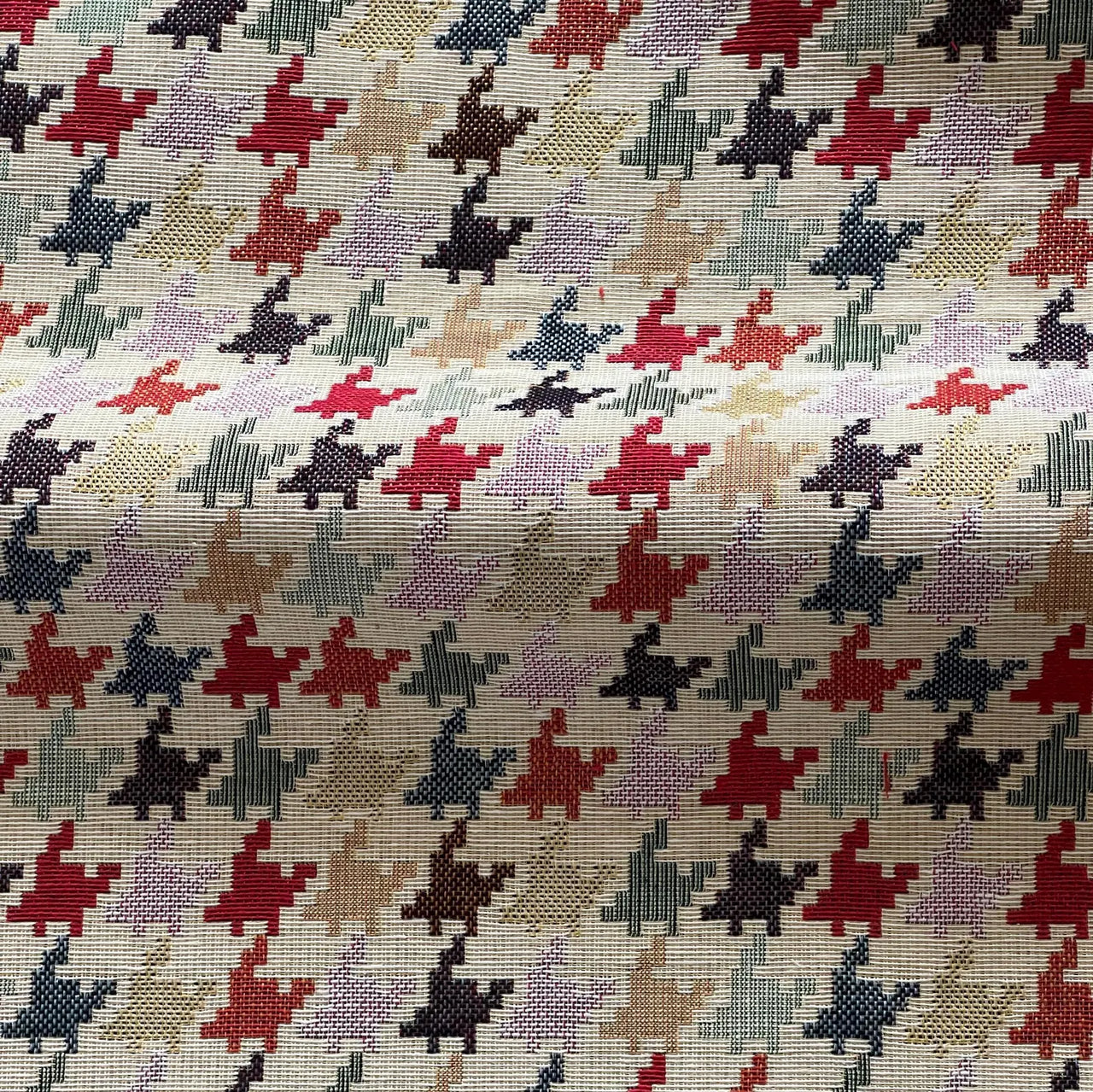Autumn Mosaic gobelin upholstery fabric multicolour