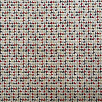 Thumbnail for Geometric houndstooth woven gobelin fabric close up