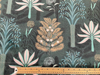 Thumbnail for Jungle-themed fabric with plants and a ruler for scale on a dark background