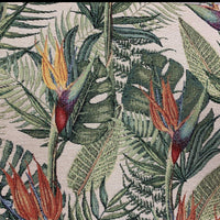 Thumbnail for Close-up of exotic floral tapestry upholstery fabric

