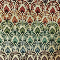 Thumbnail for Upholstery fabric with bow arch pattern.

