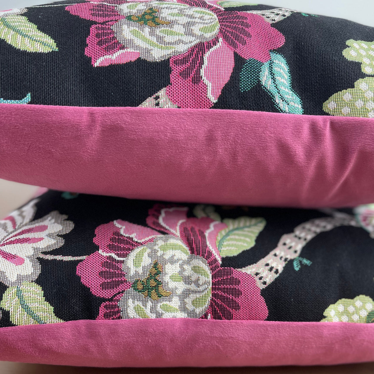 Gobelin fabric peacock pillow for interiors.