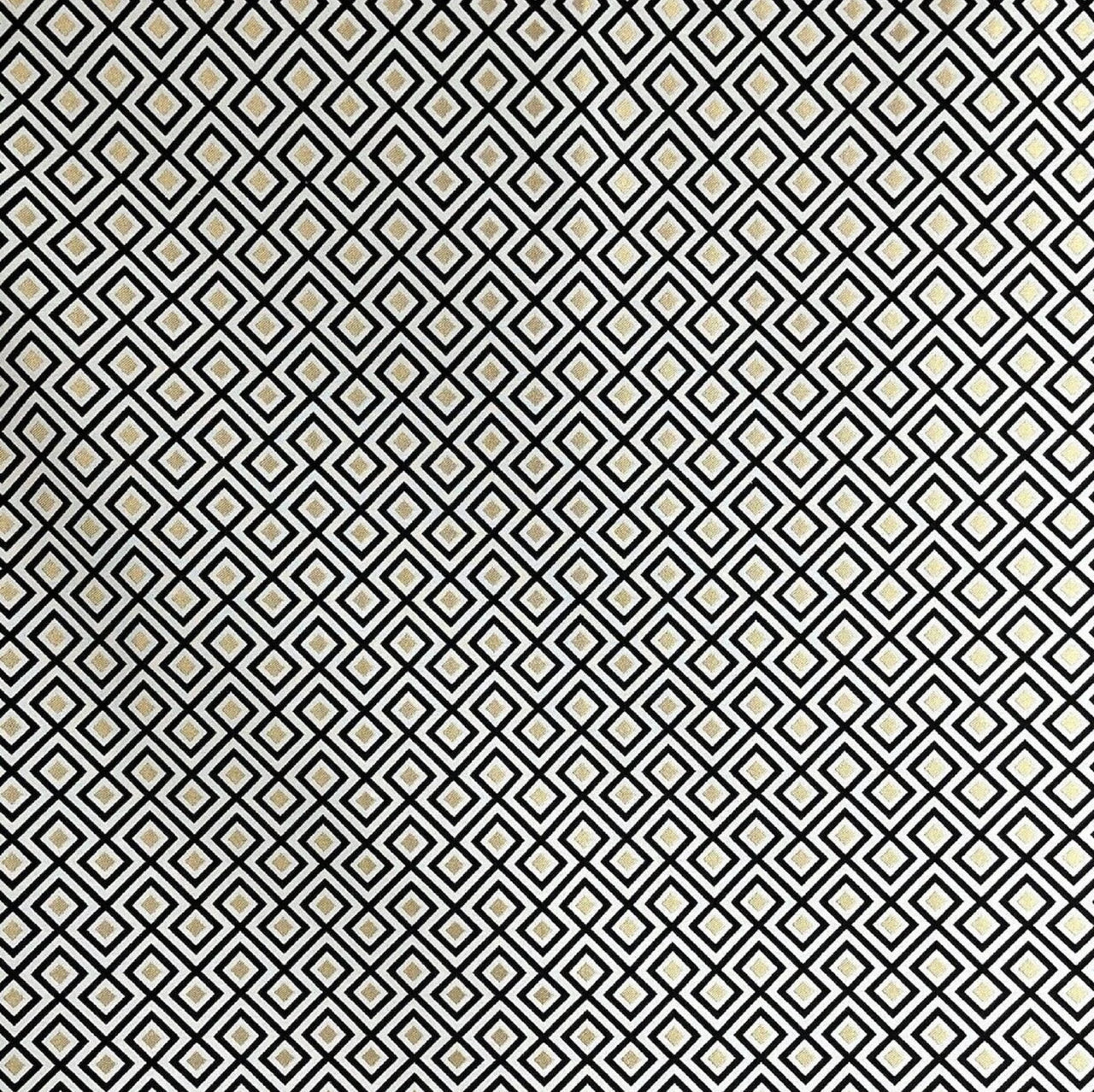 Art Deco diamond block pattern fabric
