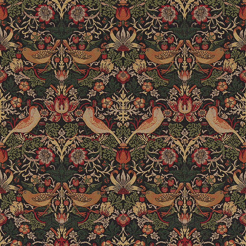 Strawberry Thief William Morris textile for cushions and curtains.

