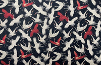 Thumbnail for Japanese-inspired crane fabric for interior projects

