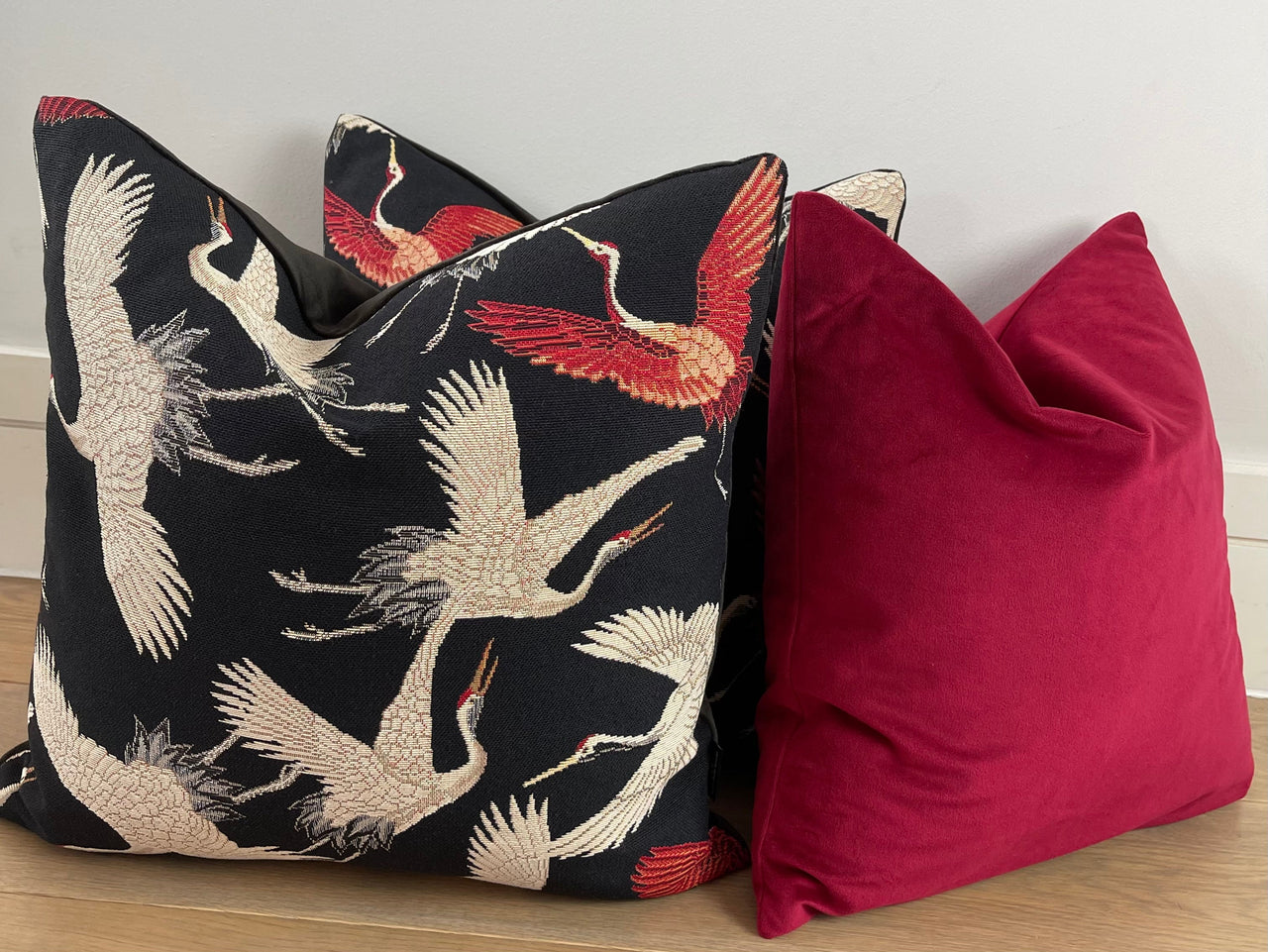 Japanese heritage-inspired woven pillow.

