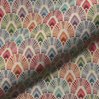 Thumbnail for Beige bow arch geometric woven fabric close-up.