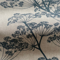 Thumbnail for Nature inspired indigo floral fabric with traditional countryside design