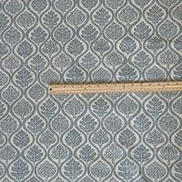 Thumbnail for Soft neutral upholstery fabric with Nordic botanical motifs