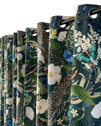 Thumbnail for Botanical wildlife-inspired fabric.