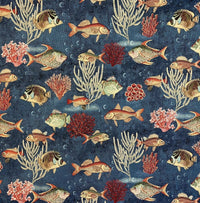 Thumbnail for Woven upholstery fabric for seaside décor.