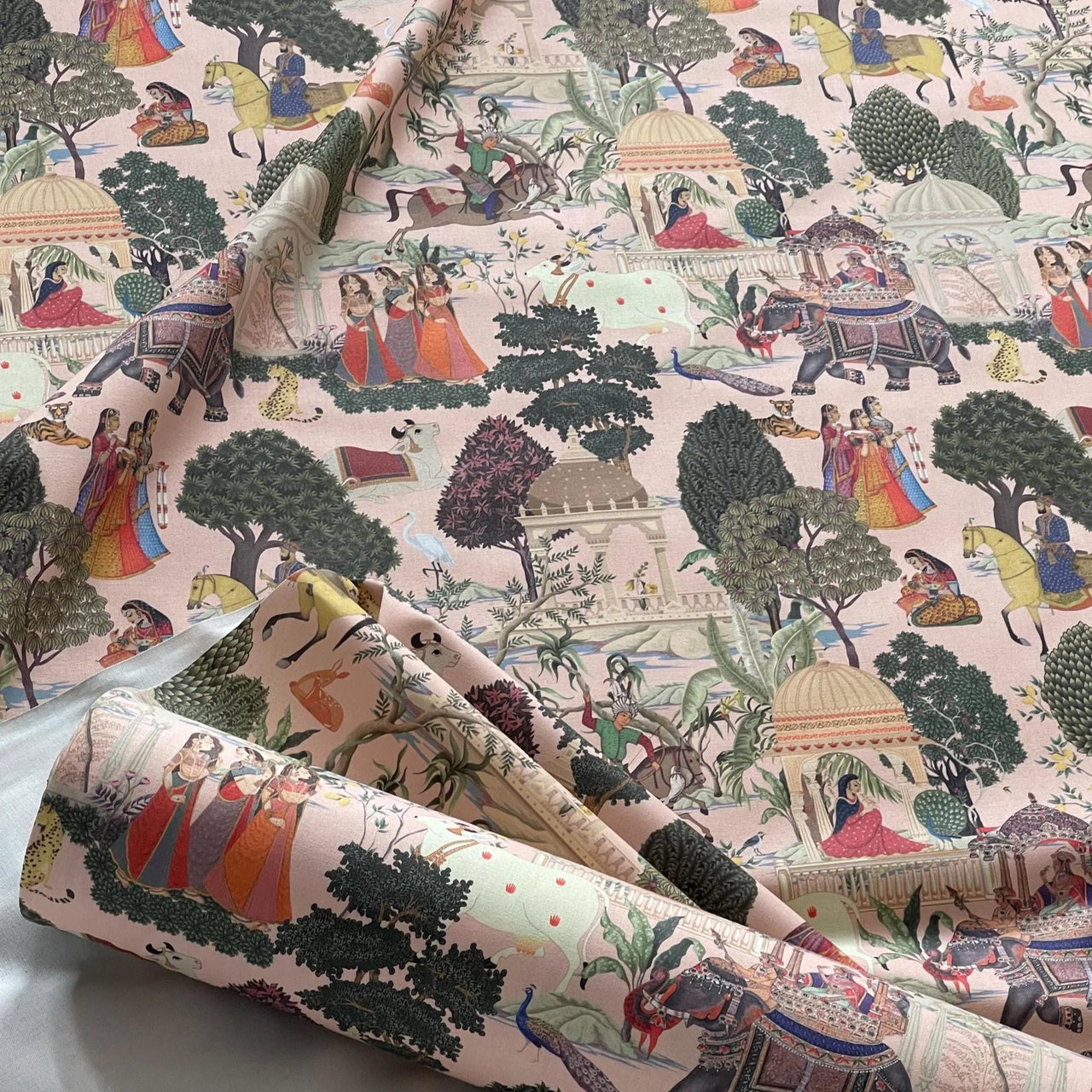 Global boho style fabric for interior textiles