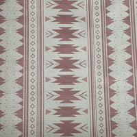 Thumbnail for Blush pink Aztec fabric with Southwestern tribal geometric pattern linen look