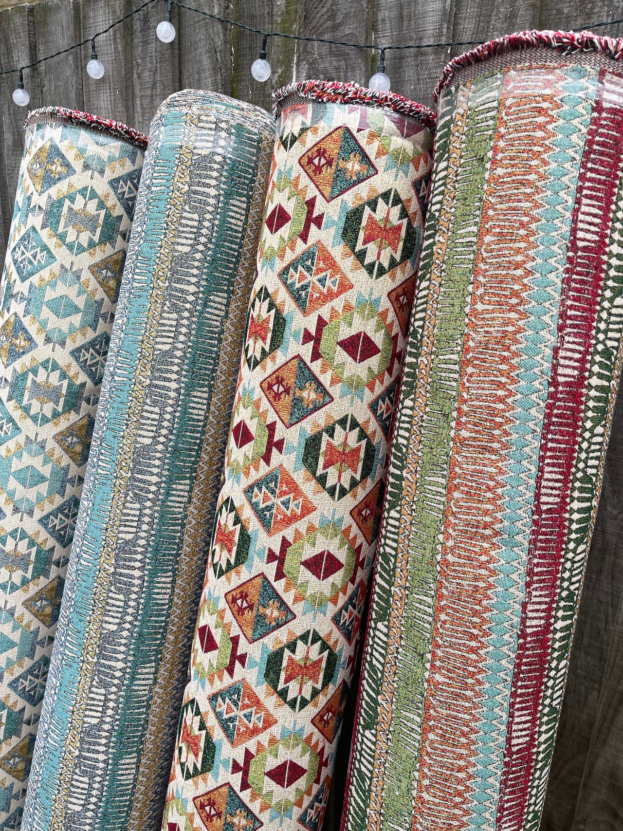 Moroccan stripe fabric by the metre
