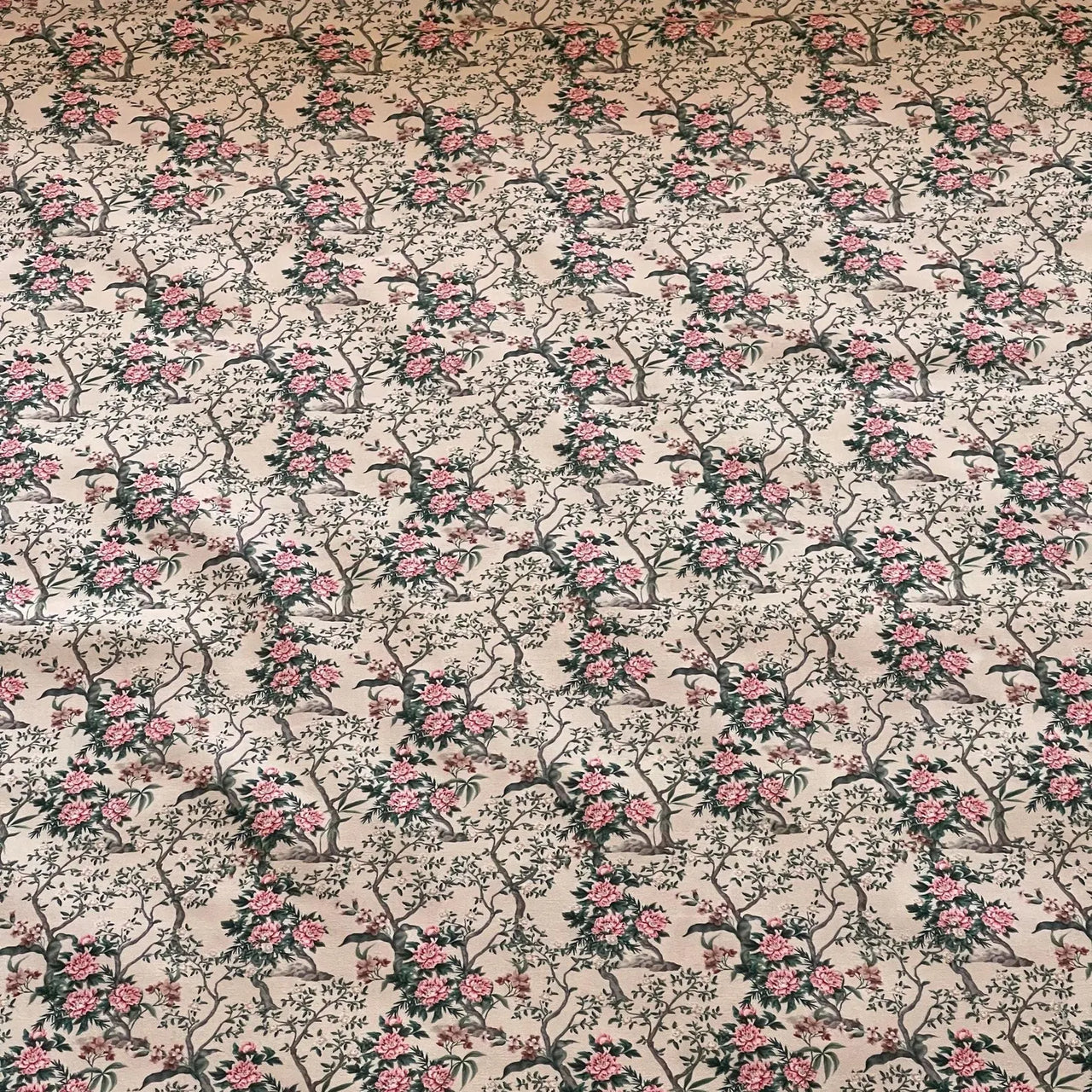 Elegant peony grove fabric for traditional home décor