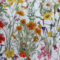 Thumbnail for Pattern of colorful flowers on a light background