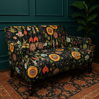 Thumbnail for Baroque-style floral and sunflower print