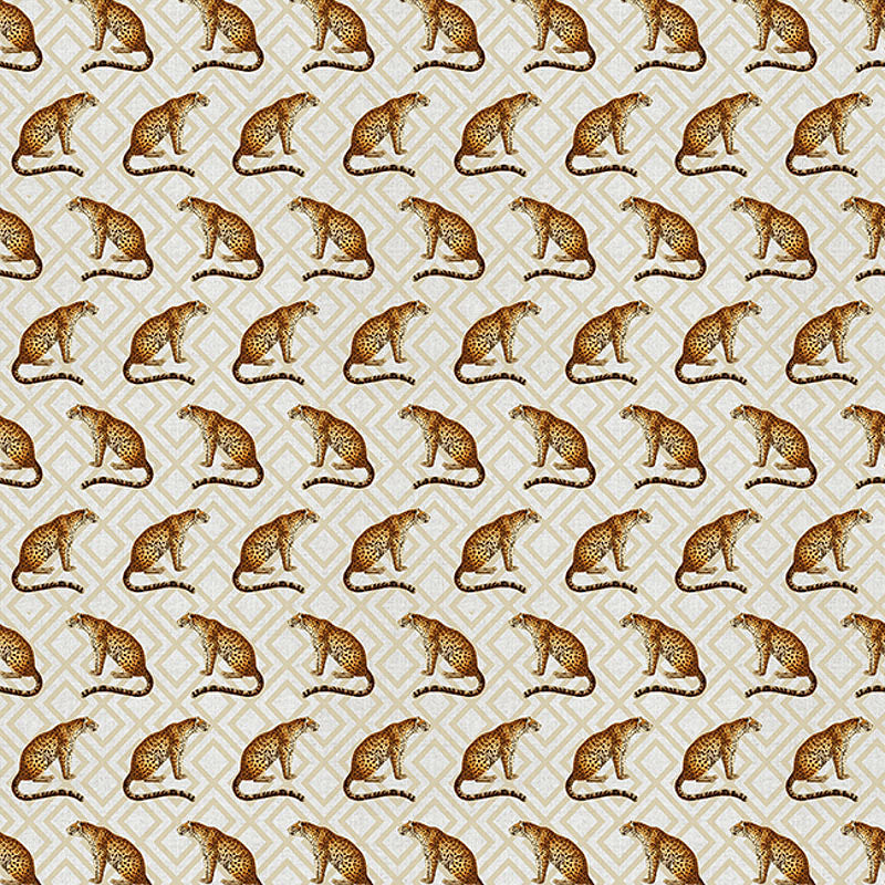 Exotic jungle panther fabric for modern home décor