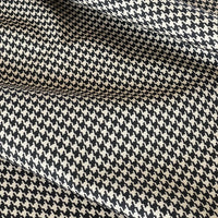 Thumbnail for Bold houndstooth pattern on organic cotton fabric – perfect for upholstery, curtains, and home accessories.