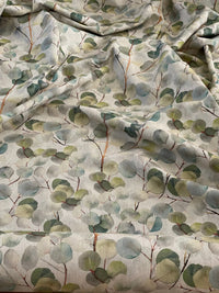 Thumbnail for Oeko-Tex certified cotton-rich fabric with plant motif