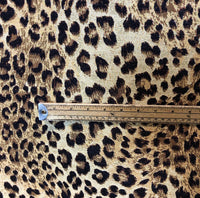 Thumbnail for Woven brown and yellow leopard pattern cloth