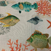 Thumbnail for Fabric showcasing colorful fish and corals