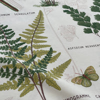 Thumbnail for Garden theme fabric with butterflies

