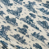 Thumbnail for Soft blue toile print for curtains, drapery, and home decor