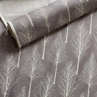 Thumbnail for Taupe grey Scandinavian forest pattern for home décor projects