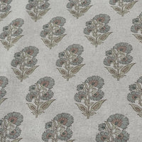 Thumbnail for Meadow floral fabric with calming natural tones and texture