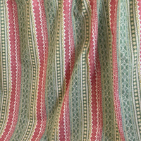 Thumbnail for Country-style striped fabric with geometric tribal pattern
