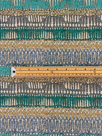 Thumbnail for Luxurious kilim-style woven stripe fabric