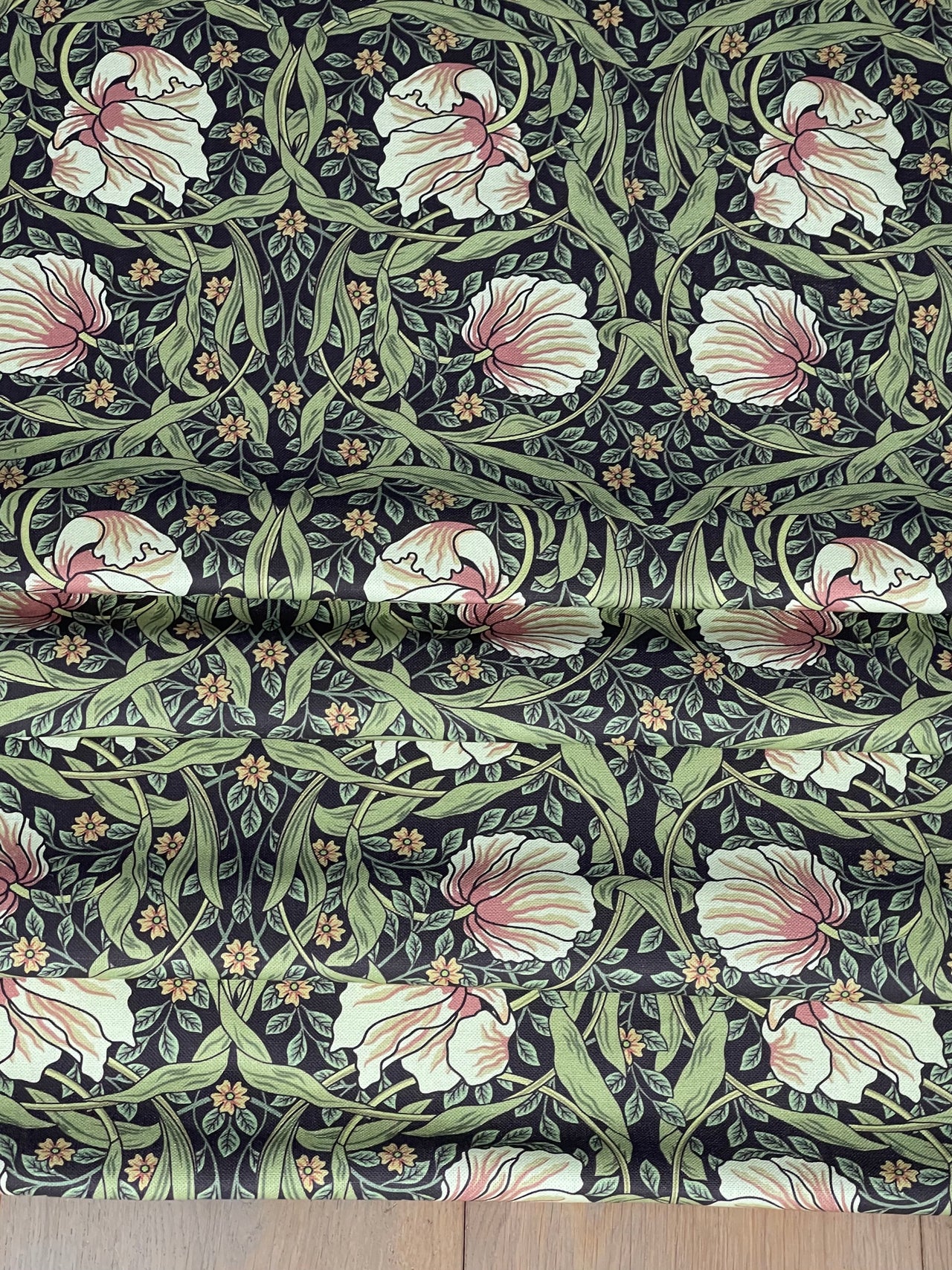 William Morris Pimpernel Roman Blinds - Custom Made to Measure with Botanical Pattern