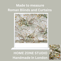 Thumbnail for Almond Blossoms Cotton Fabric – Van Gogh Painting in Grey, Green & Yellow Tone - Cherry Blooms Design